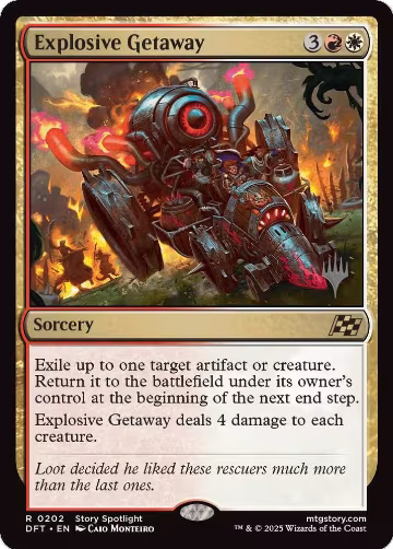 Explosive Getaway (202), Promo Pack: Aetherdrift — Magic card price