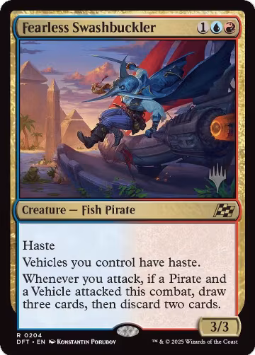 Fearless Swashbuckler (204), Promo Pack: Aetherdrift — Magic card price