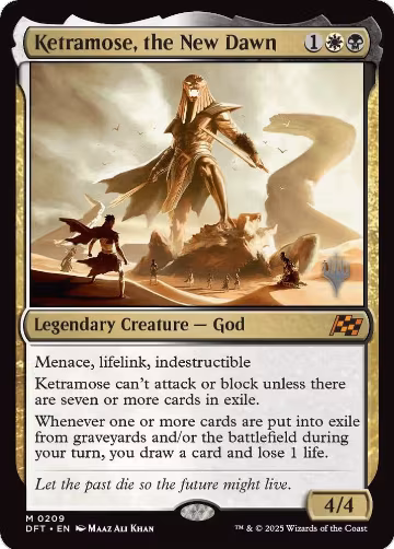 Ketramose, the New Dawn (209), Promo Pack: Aetherdrift — Magic card price