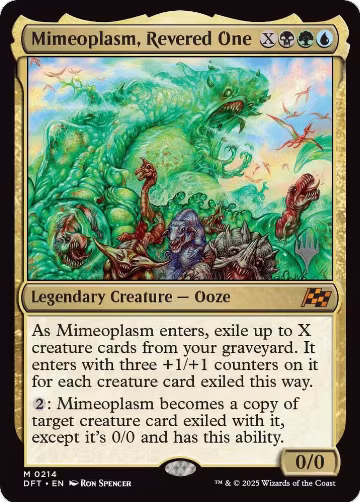 Mimeoplasm, Revered One (214), Promo Pack: Aetherdrift — Magic card price
