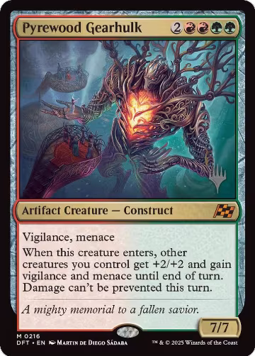 Pyrewood Gearhulk (216), Promo Pack: Aetherdrift — Magic card price