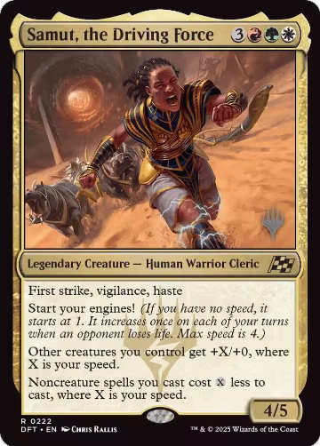Samut, the Driving Force (222), Promo Pack: Aetherdrift — Magic card price