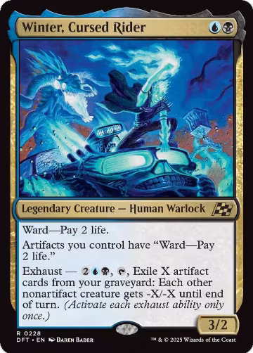 Winter, Cursed Rider (228), Promo Pack: Aetherdrift — Magic card price