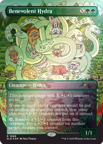 Benevolent Hydra (Rainbow Foil) (1889), Secret Lair Drop Series — Magic card price