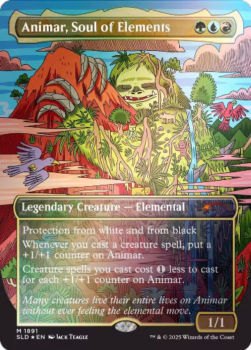 Animar, Soul of Elements (1891) (Rainbow Foil) (1891), Secret Lair Drop Series — Magic card price