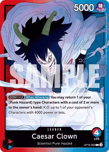 Caesar Clown (002) (OP10-002), Royal Blood — One Piece card price
