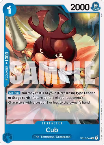 Cub (OP10-044), Royal Blood — One Piece card price