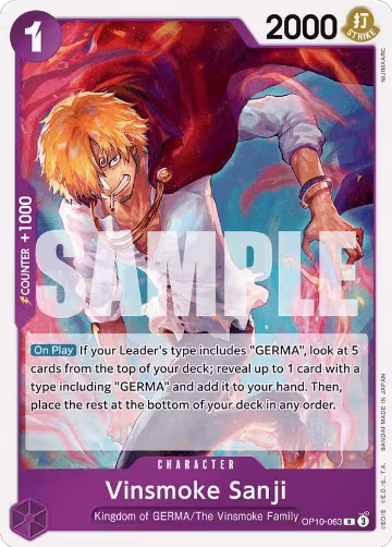 Vinsmoke Sanji (OP10-063), Royal Blood — One Piece card price