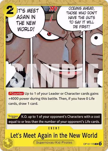 Let's Meet Again in the New World (OP10-115), Royal Blood — One Piece card price