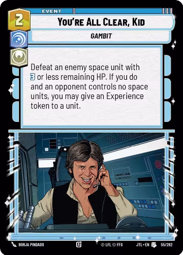 You're All Clear, Kid (055/262), Jump to Lightspeed — Star Wars card price