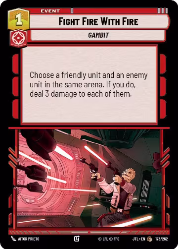 Fight Fire With Fire (173/262), Jump to Lightspeed — Star Wars card price