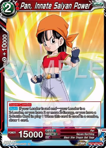 Pan, Innate Saiyan Power (BT27-023), History of Z — DB Super card price