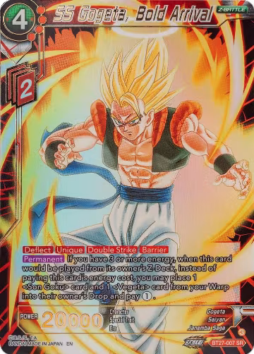 SS Gogeta, Bold Arrival (BT27-007), History of Z — DB Super card price