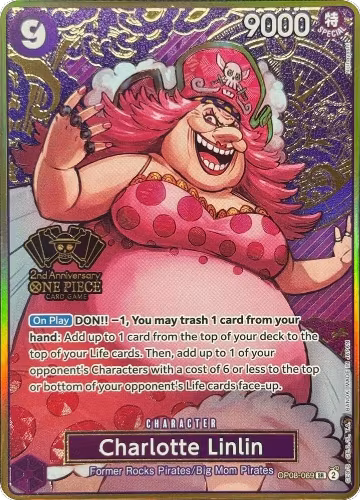 Charlotte Linlin (One Piece Japanese Version 2nd Anniversary Set) (OP08-069), One Piece Promotion Cards — One Piece card price