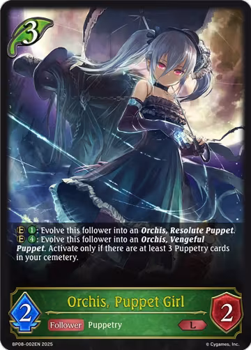 Orchis, Puppet Girl (BP08-002EN), Alterchaotica — Shadowverse card price