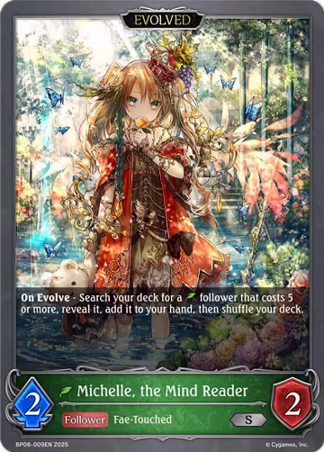 Michelle, the Mind Reader (Evolved) (BP08-009EN), Alterchaotica — Shadowverse card price