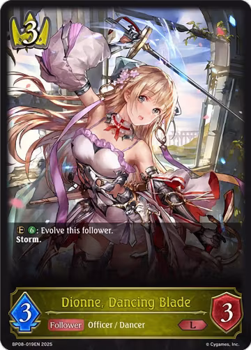 Dionne, Dancing Blade (BP08-019EN), Alterchaotica — Shadowverse card price