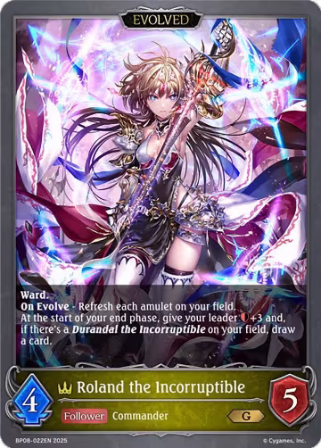 Roland the Incorruptible (Evolved) (BP08-022EN), Alterchaotica — Shadowverse card price