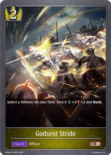 Godsent Stride (BP08-034EN), Alterchaotica — Shadowverse card price