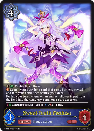Sweet-Tooth Medusa (BP08-035EN), Alterchaotica — Shadowverse card price