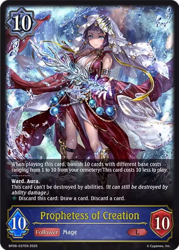 Prophetess of Creation (BP08-037EN), Alterchaotica — Shadowverse card price