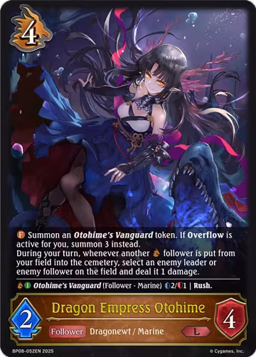 Dragon Empress Otohime (BP08-052EN), Alterchaotica — Shadowverse card price