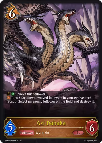 Azi Dahaka (BP08-053EN), Alterchaotica — Shadowverse card price