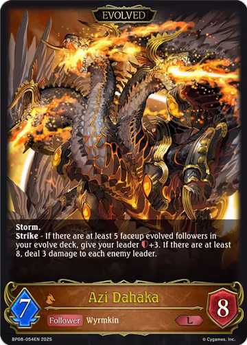 Azi Dahaka (Evolved) (BP08-054EN), Alterchaotica — Shadowverse card price