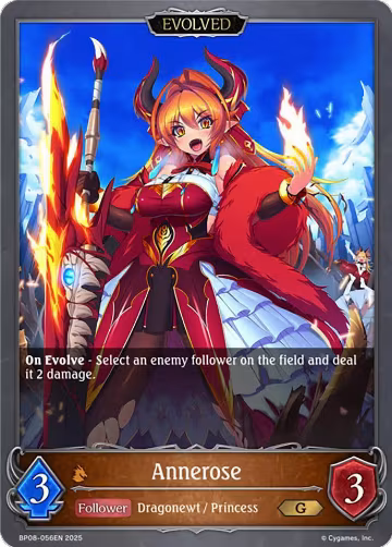 Annerose (Evolved) (BP08-056EN), Alterchaotica — Shadowverse card price