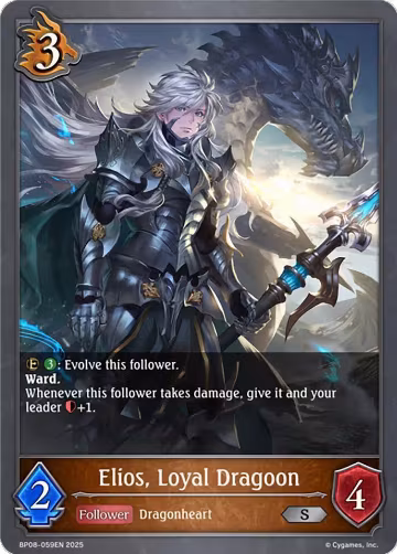 Elios, Loyal Dragoon (BP08-059EN), Alterchaotica — Shadowverse card price