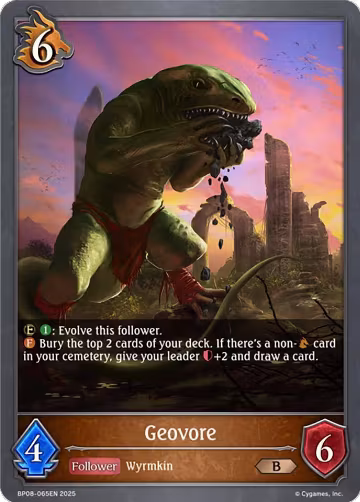 Geovore (BP08-065EN), Alterchaotica — Shadowverse card price