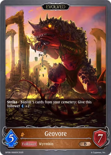 Geovore (Evolved) (BP08-066EN), Alterchaotica — Shadowverse card price