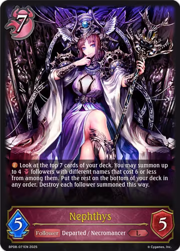 Nephthys (BP08-071EN), Alterchaotica — Shadowverse card price