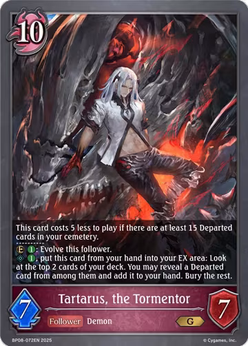 Tartarus, the Tormentor (BP08-072EN), Alterchaotica — Shadowverse card price