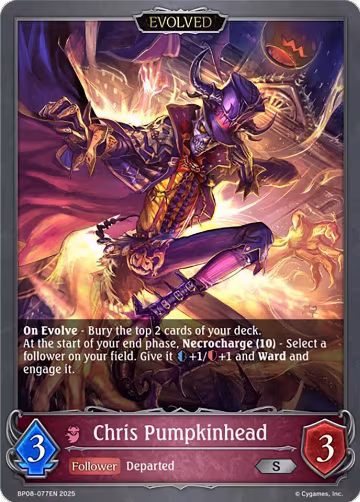 Chris Pumpkinhead (Evolved) (BP08-077EN), Alterchaotica — Shadowverse card price