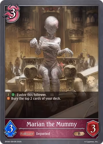 Marian the Mummy (BP08-081EN), Alterchaotica — Shadowverse card price