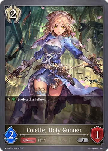 Colette, Holy Gunner (BP08-093EN), Alterchaotica — Shadowverse card price