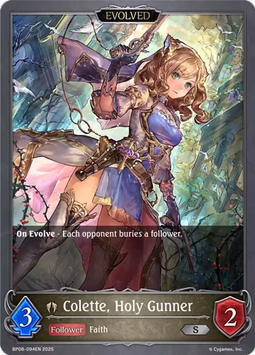 Colette, Holy Gunner (Evolved) (BP08-094EN), Alterchaotica — Shadowverse card price
