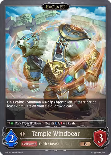 Temple Windbear (Evolved) (BP08-100EN), Alterchaotica — Shadowverse card price