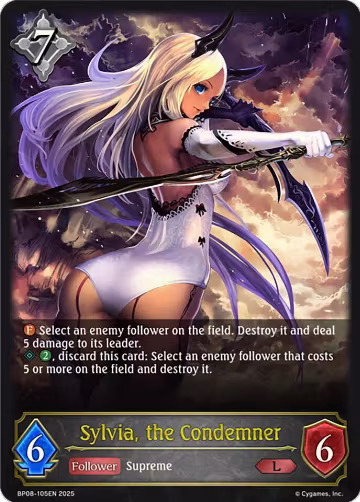 Sylvia, the Condemner (BP08-105EN), Alterchaotica — Shadowverse card price