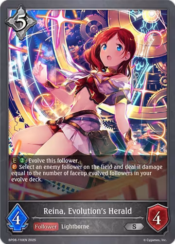 Reina, Evolution's Herald (BP08-110EN), Alterchaotica — Shadowverse card price