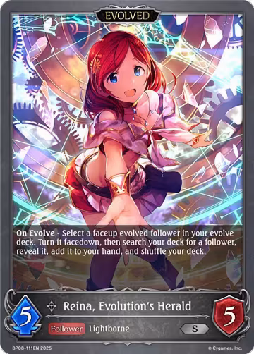 Reina, Evolution's Herald (Evolved) (BP08-111EN), Alterchaotica — Shadowverse card price