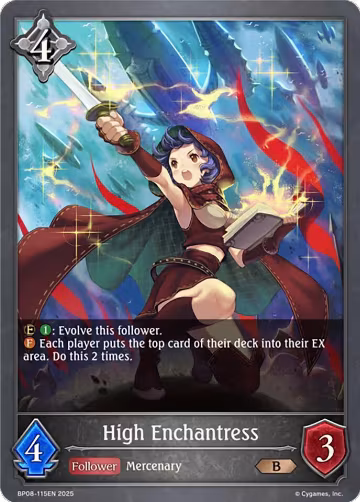High Enchantress (BP08-115EN), Alterchaotica — Shadowverse card price