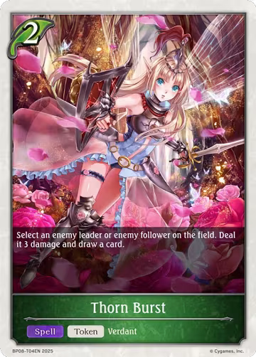 Thorn Burst (BP08-T04EN), Alterchaotica — Shadowverse card price