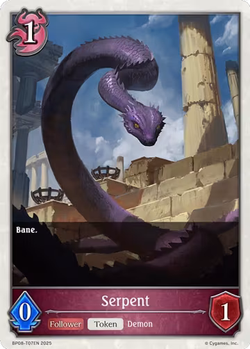 Serpent (BP08-T07EN), Alterchaotica — Shadowverse card price