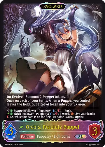 Orchis, Resolute Puppet // Orchis, Vengeful Puppet (SL) (BP08-SL03EN) — card price