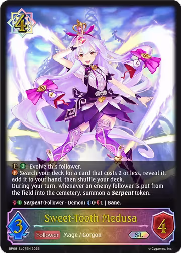 Sweet-Tooth Medusa (SL) (BP08-SL07EN), Alterchaotica — Shadowverse card price