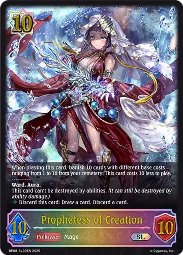 Prophetess of Creation (SL) (BP08-SL09EN), Alterchaotica — Shadowverse card price