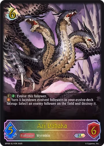 Azi Dahaka (SL) (BP08-SL11EN), Alterchaotica — Shadowverse card price