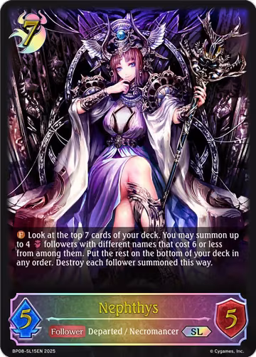 Nephthys (SL) (BP08-SL15EN), Alterchaotica — Shadowverse card price